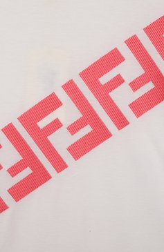 Хлопковая футболка FENDI, арт. JFI292/7AJ/8A-12+, фото 3