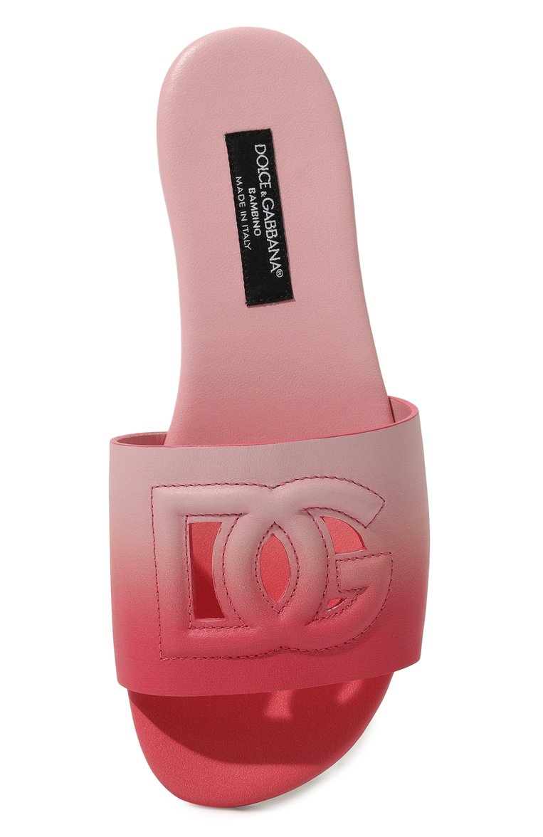 Кожаные шлепанцы DOLCE & GABBANA, арт. D11247/AS204, фото 4