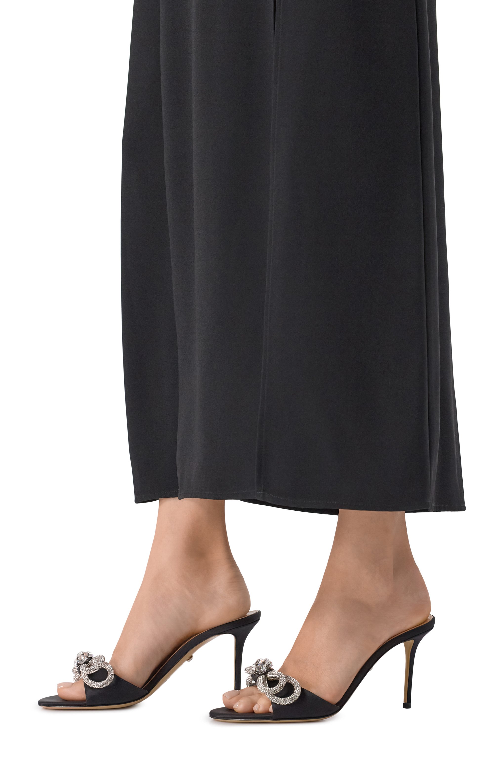 Текстильные мюли double bow MACH & MACH, арт. R25-S0790-85-CRP-600, фото 3