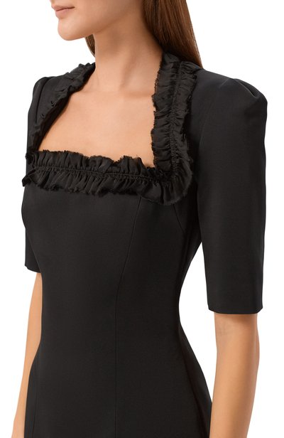 Платье NINA RICCI черного цвета по цене 121500 руб., арт. 26ACR0016/AC0125, фото 4 Платье NINA RICCI, арт. 26ACR0016/AC0125, фото 4