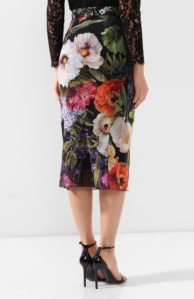 Шелковая юбка DOLCE & GABBANA, арт. F4BLKT/FSAYL, фото 4