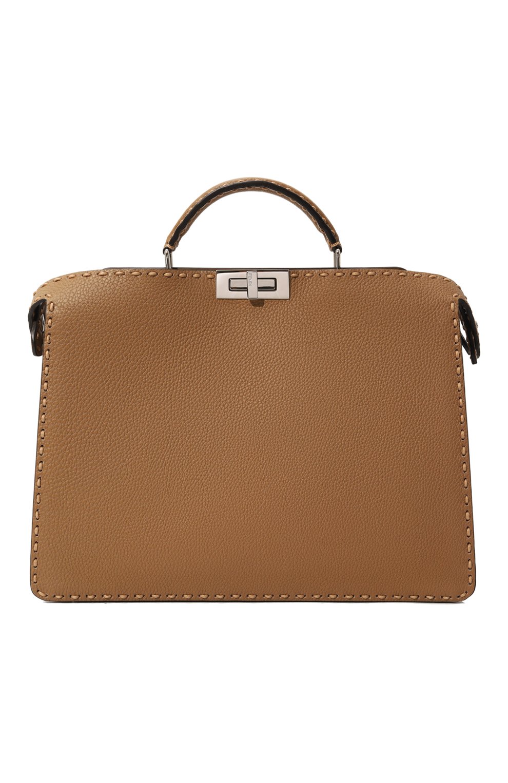 Сумка peekaboo FENDI светло-коричневого цвета по цене 648000 руб., арт. 7VA529 ARK0, фото 1 Сумка peekaboo FENDI, арт. 7VA529 ARK0, фото 1