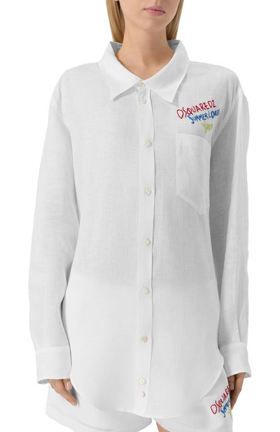 Льняная рубашка DSQUARED2, арт. S73DL0277/D35294, фото 3