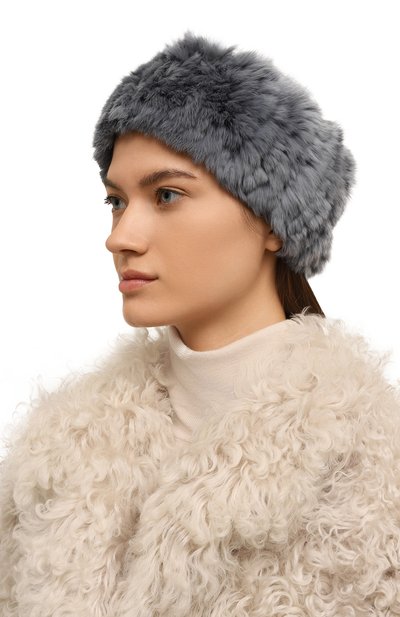 Меховой ободок из кролика YVES SALOMON, арт. 23WAA100XXKREX, фото 2