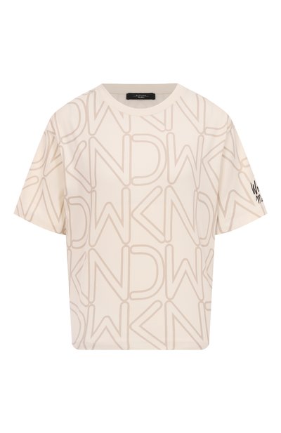 Женская хлопковая футболка WEEKEND MAX MARA, арт. ACLINE