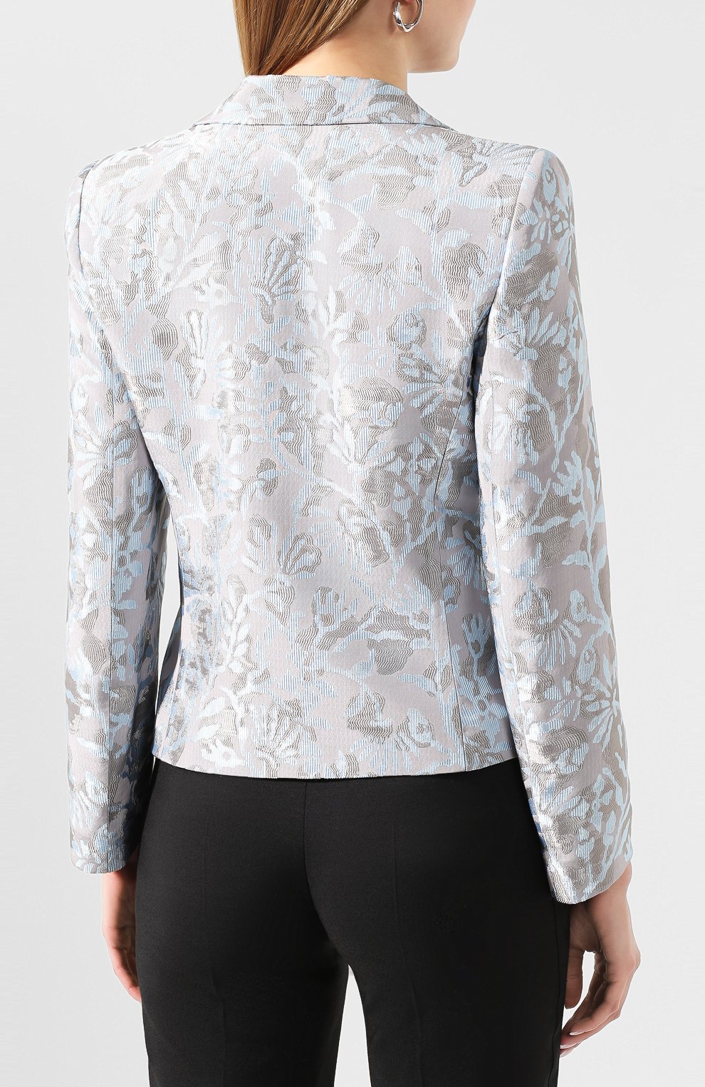 Жакет GIORGIO ARMANI голубого цвета по цене 191500 руб., арт. 0SHGG0D8/T01EN, фото 4 Жакет GIORGIO ARMANI, арт. 0SHGG0D8/T01EN, фото 4