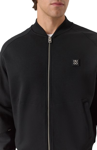 Хлопковый бомбер HUGO, арт. 50542590, фото 5