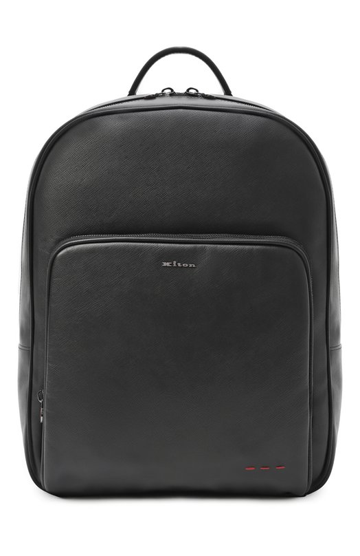 Кожаный рюкзак Kiton UBA0145N0126901 Чёрный UBA0145N0126901