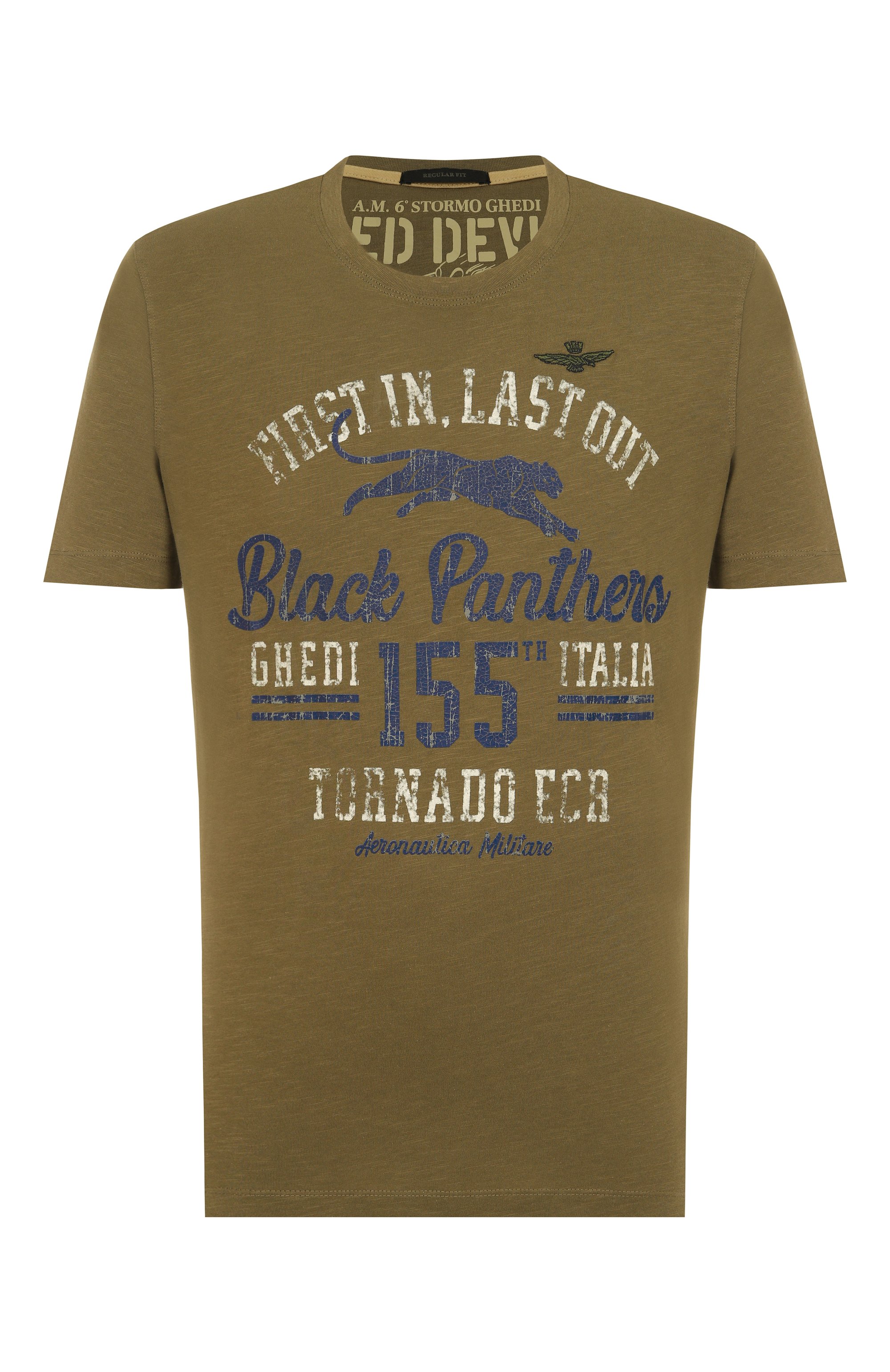 Хлопковая футболка AERONAUTICA MILITARE, арт. 251TS2413J686, фото 1