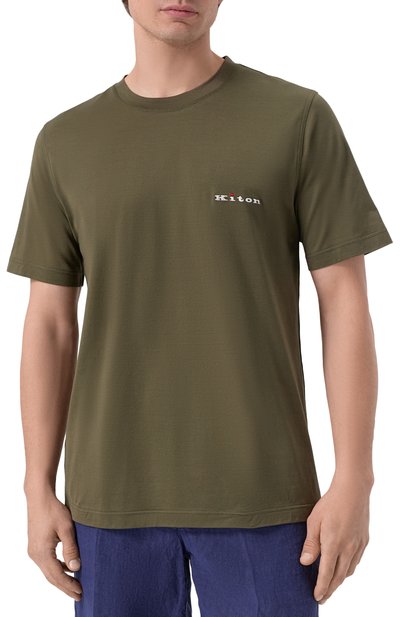 Хлопковая футболка KITON, арт. UMK0717H101, фото 3