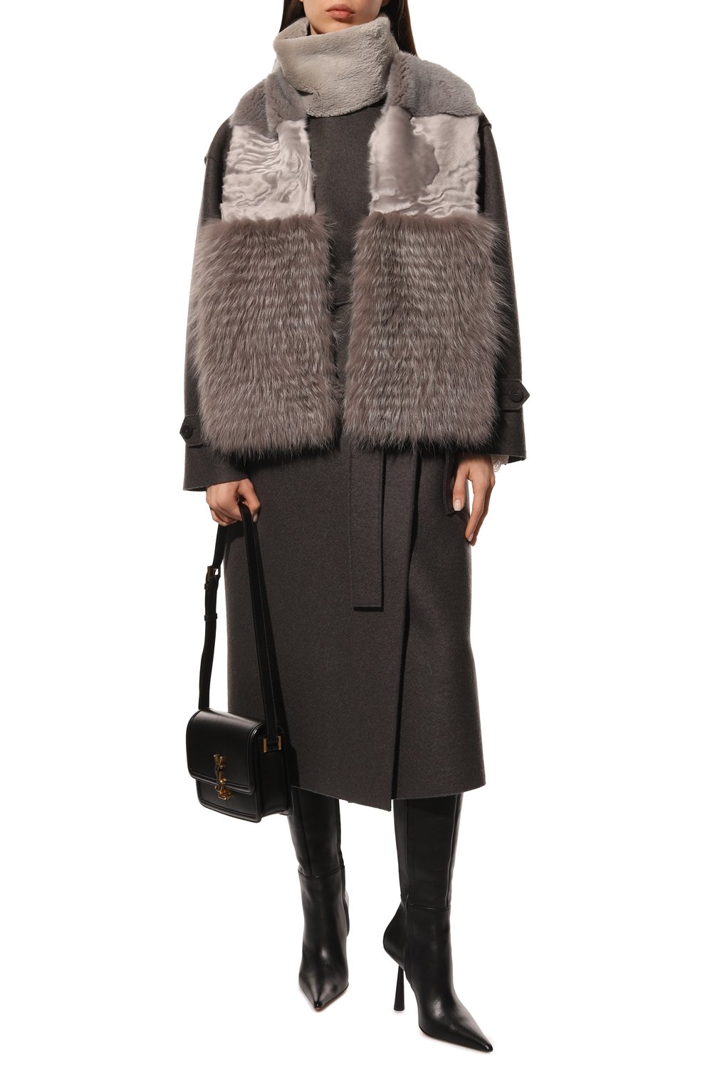 Меховой шарф COLOR TEMPERATURE, арт. Кар, Боб, З-2/бн, фото 2