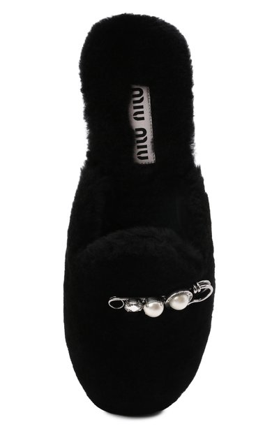 Меховые сабо MIU MIU, арт. 5S581D-XTZ-F0002-005, фото 5