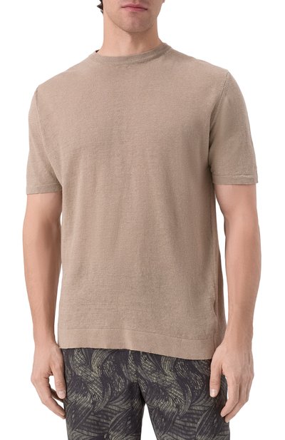 Джемпер изо льна и хлопка INLINUM бежевого цвета по цене 19250 руб., арт. S0FIA, фото 3 Джемпер изо льна и хлопка INLINUM, арт. S0FIA, фото 3