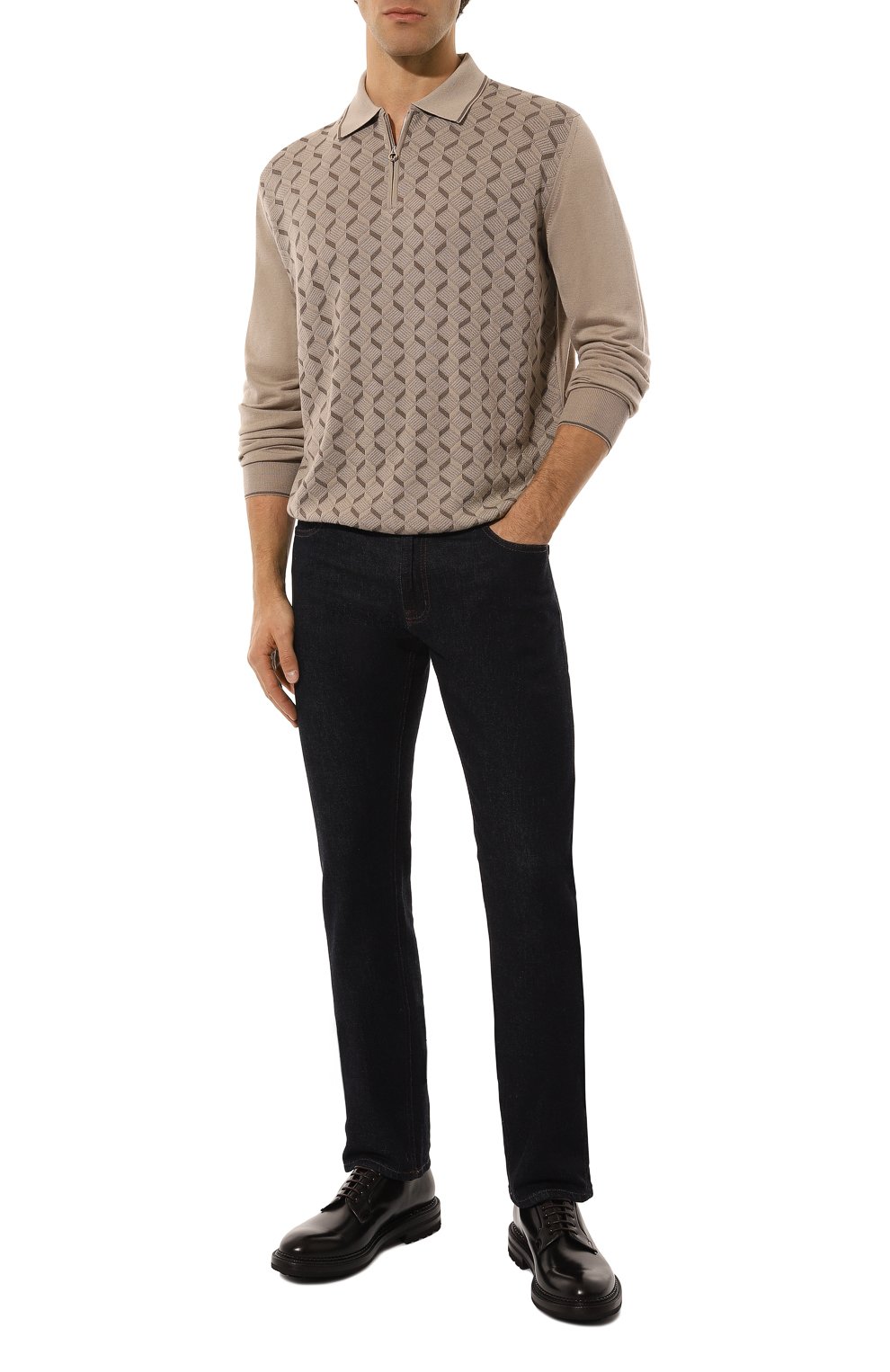 Поло из шерсти и шелка STEFANO RICCI, арт. KE08013P30/E24475, фото 2