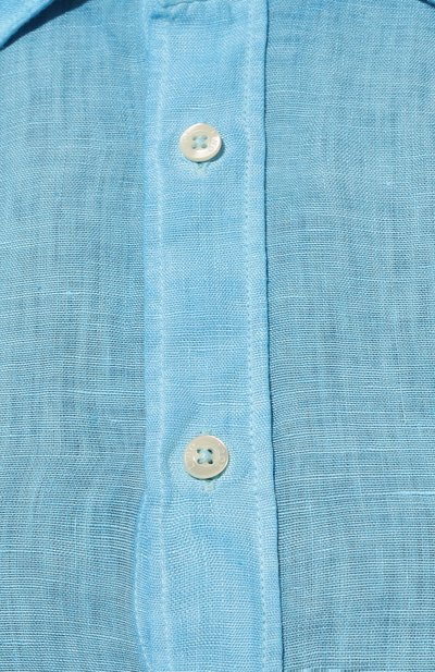 Льняная рубашка 120% LINO голубого цвета по цене 26350 руб., арт. Y0M1311/0000115/S00, фото 5 Льняная рубашка 120% LINO, арт. Y0M1311/0000115/S00, фото 5