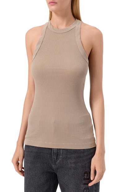 Хлопковая майка JAMES PERSE бежевого цвета по цене 19950 руб., арт. WNL3625, фото 3 Хлопковая майка JAMES PERSE, арт. WNL3625, фото 3