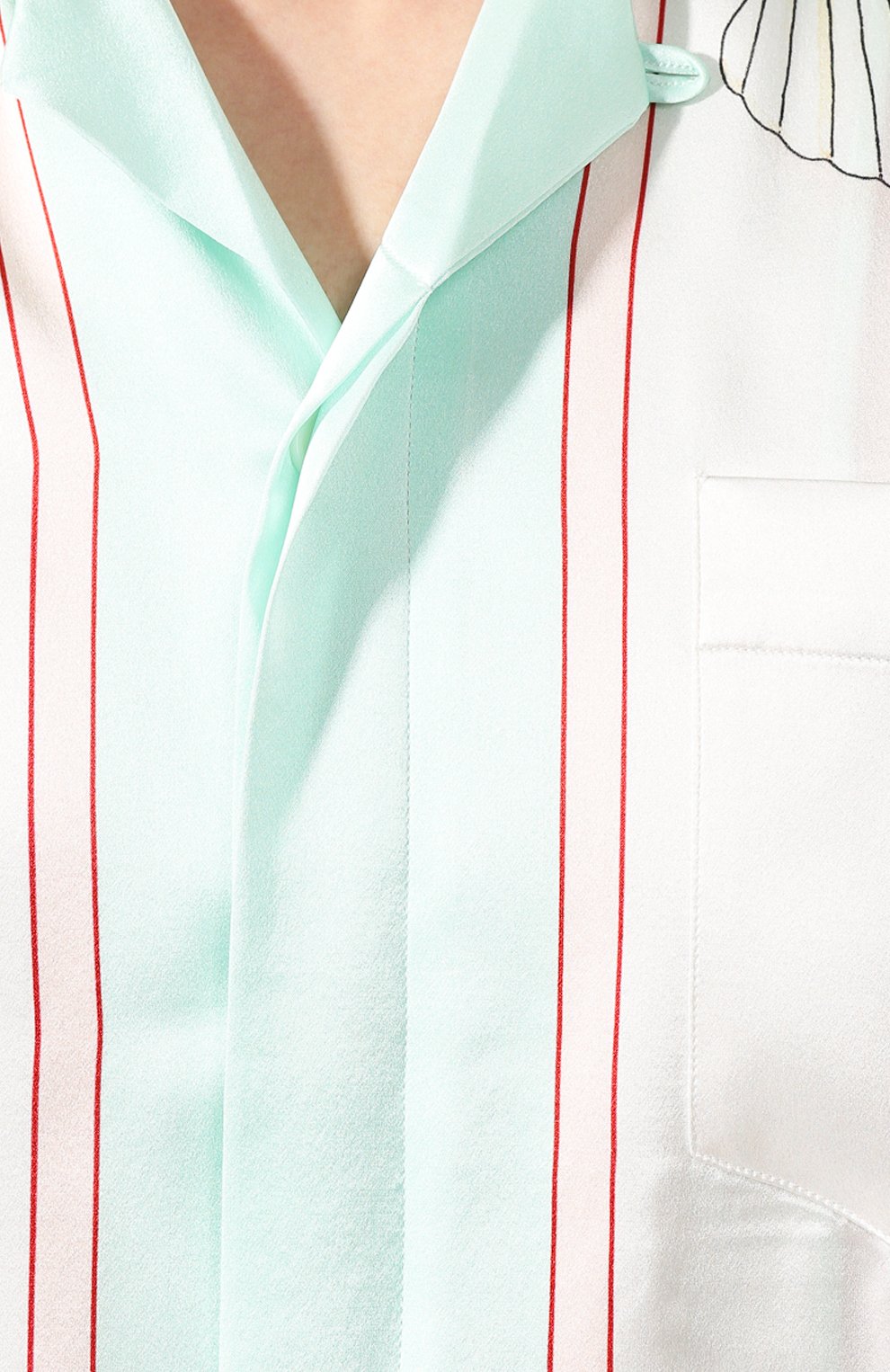 Шелковая рубашка CASABLANCA, арт. MS20-SH-003 SH0RT SLEEVE SHIRT LES C0QUILLAGES, фото 5
