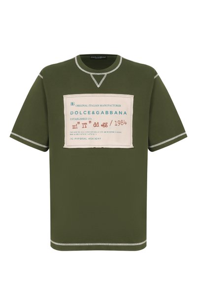 Мужская хлопковая футболка DOLCE & GABBANA, арт. G8SJ6T/G7P0W