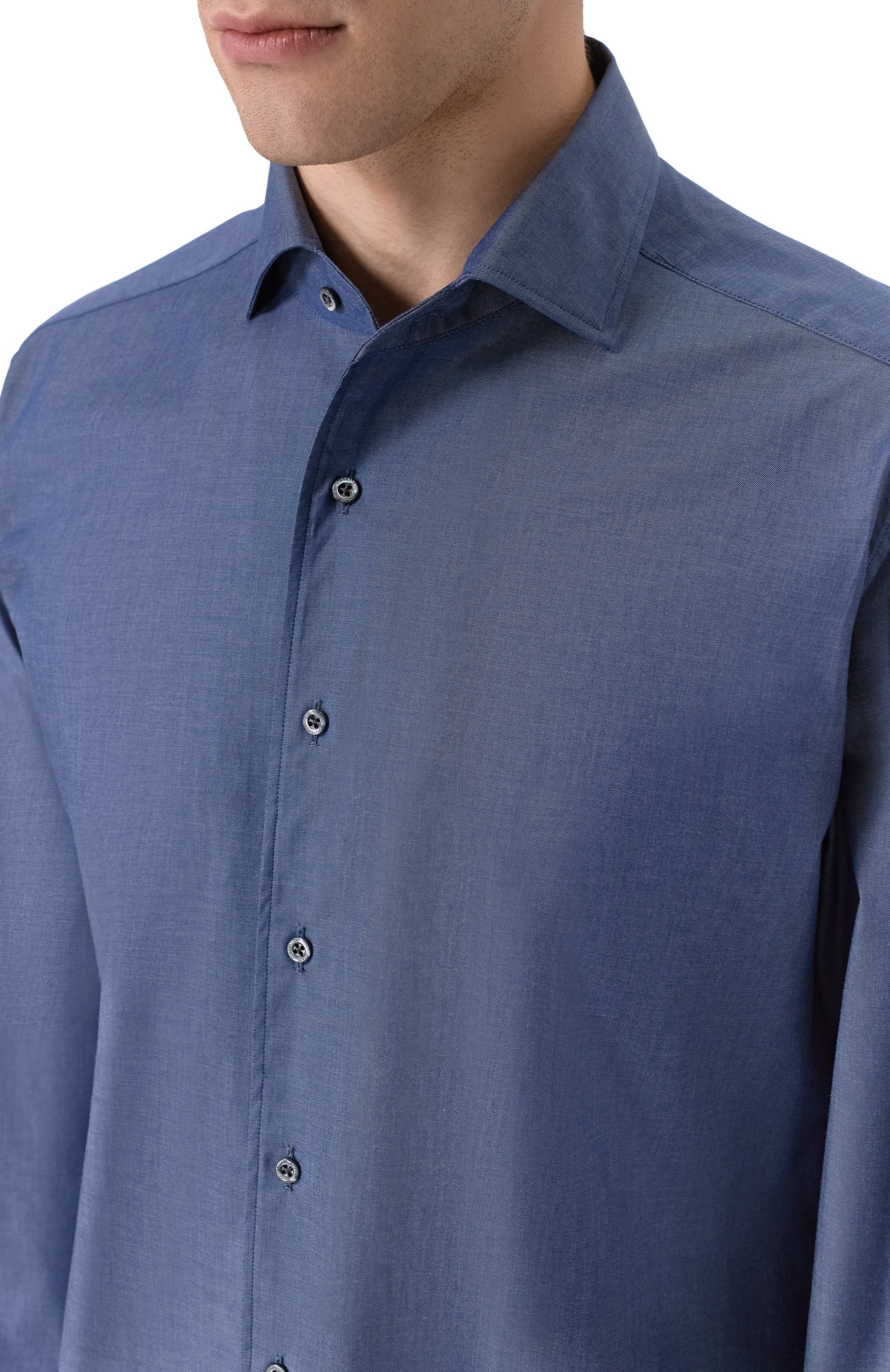 Хлопковая рубашка CORNELIANI, арт. 25P156-2511472, фото 5
