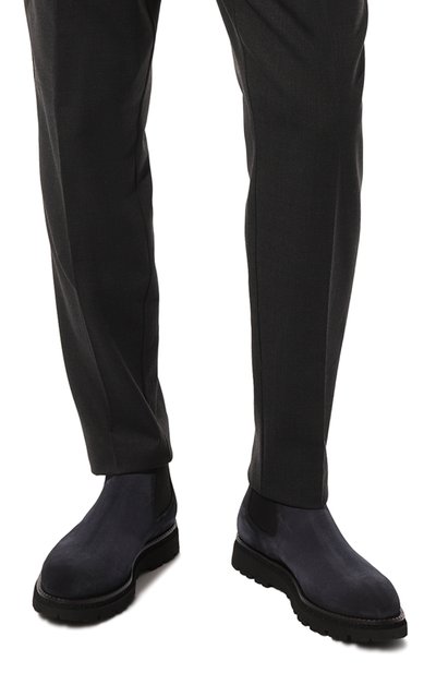 Замшевые челси MVST темно-синего цвета по цене 75650 руб., арт. 0128024.31360500, фото 3 Замшевые челси MVST, арт. 0128024.31360500, фото 3