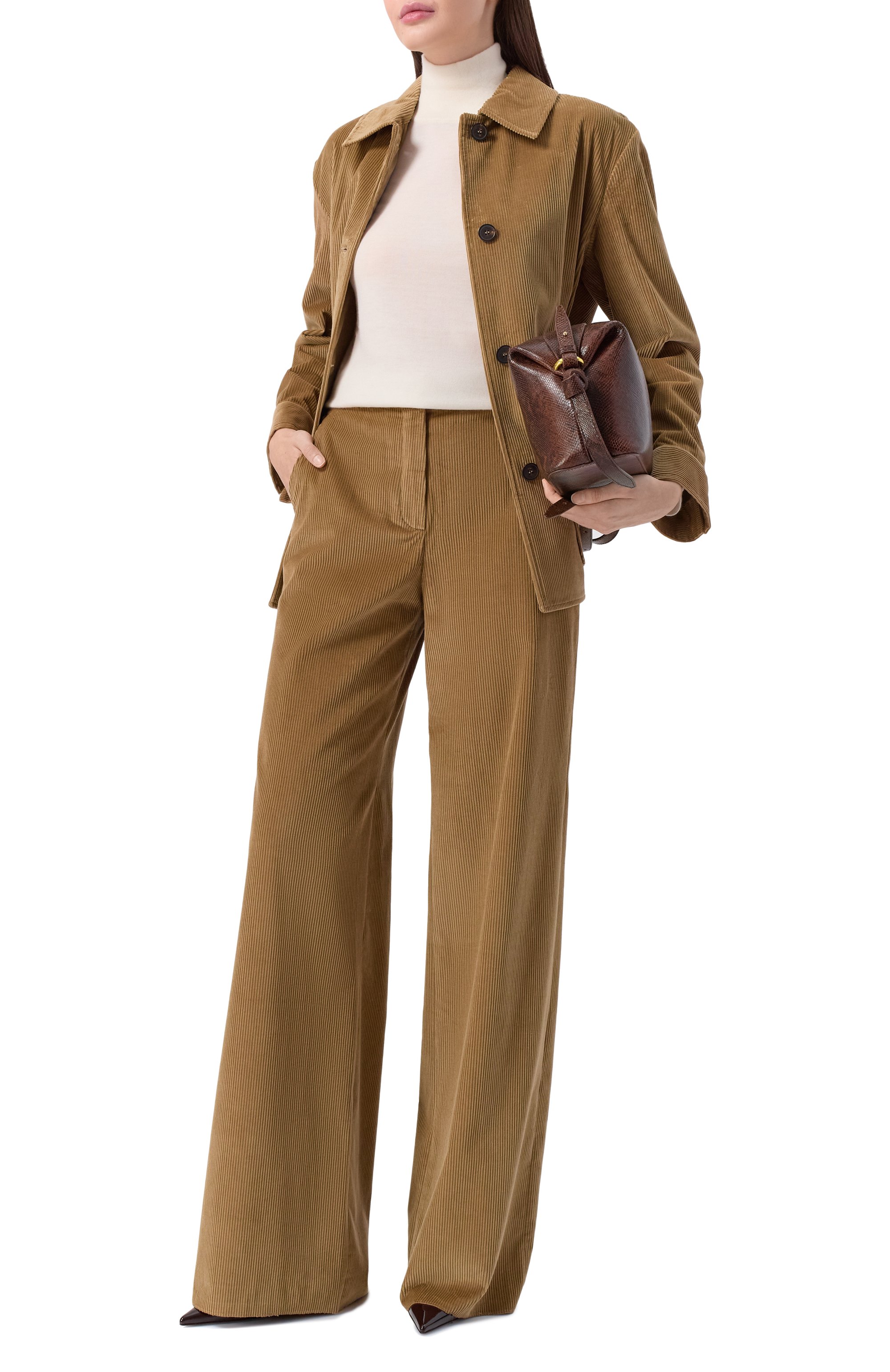 Вельветовые брюки MAX MARA STUDIO, арт. FARETRA, фото 2