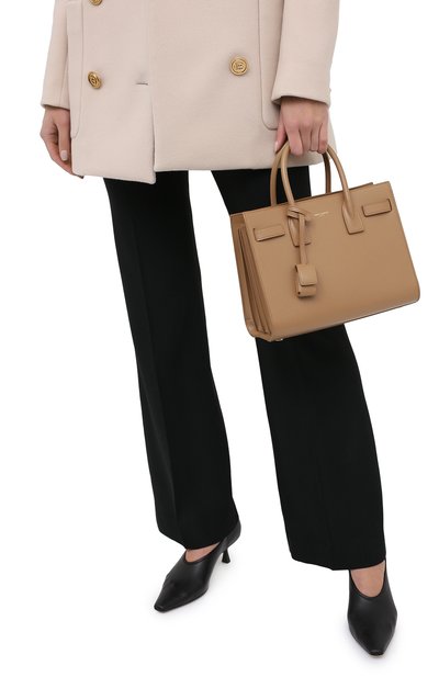 Сумка sac de jour baby SAINT LAURENT светло-бежевого цвета по цене 385000 руб., арт. 421863/02G9W, фото 2 Сумка sac de jour baby SAINT LAURENT, арт. 421863/02G9W, фото 2