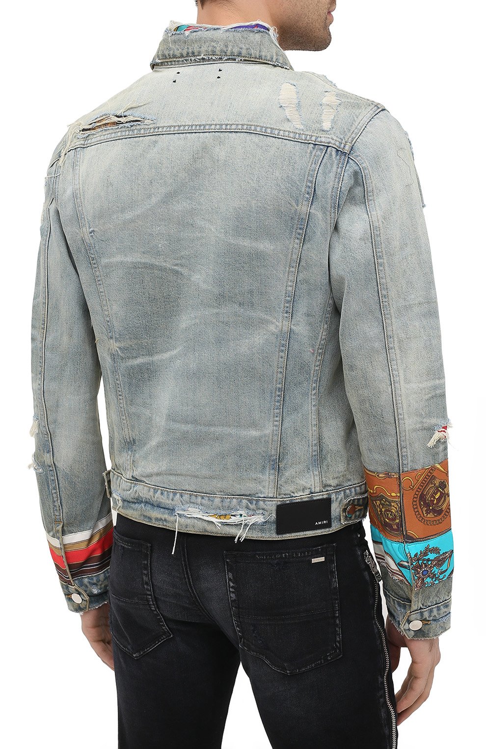 Джинсовая куртка AMIRI синего цвета по цене 190500 руб., арт. W0M04603RD, фото 4 Джинсовая куртка AMIRI, арт. W0M04603RD, фото 4
