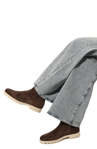 Замшевые челси SANTONI, арт. WTDG71047TIRNPYL, фото 3