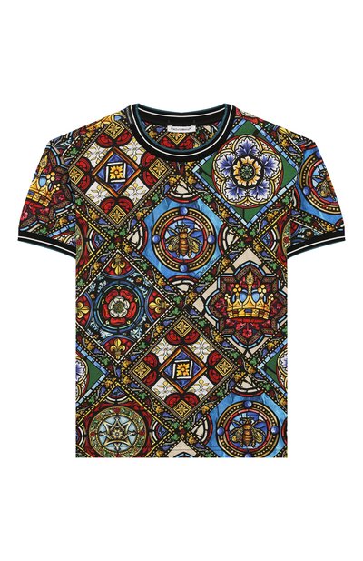 Хлопковая футболка DOLCE & GABBANA, арт. L4JT8A/HS7AI/2-6, фото 1