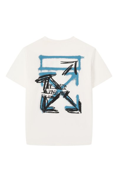 Хлопковая футболка OFF-WHITE, арт. 0BAA002S26JER00E_001, фото 2