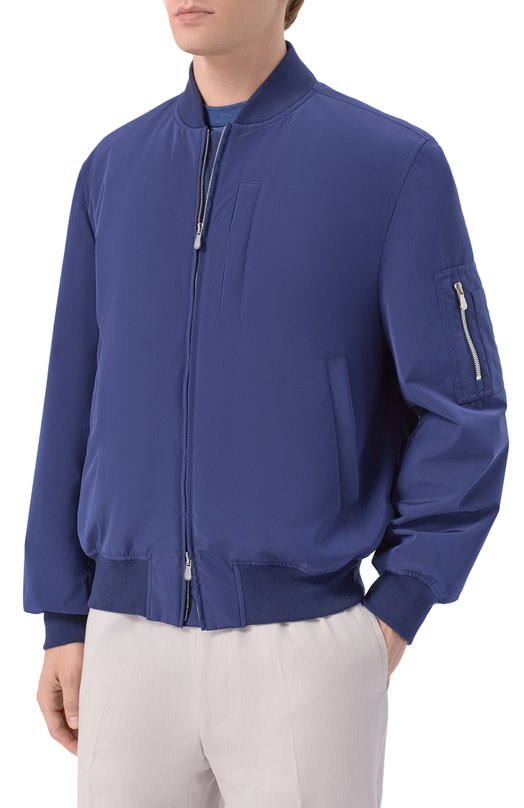Бомбер Brunello Cucinelli MM4796564 Синий  MM4796564 Фото 3