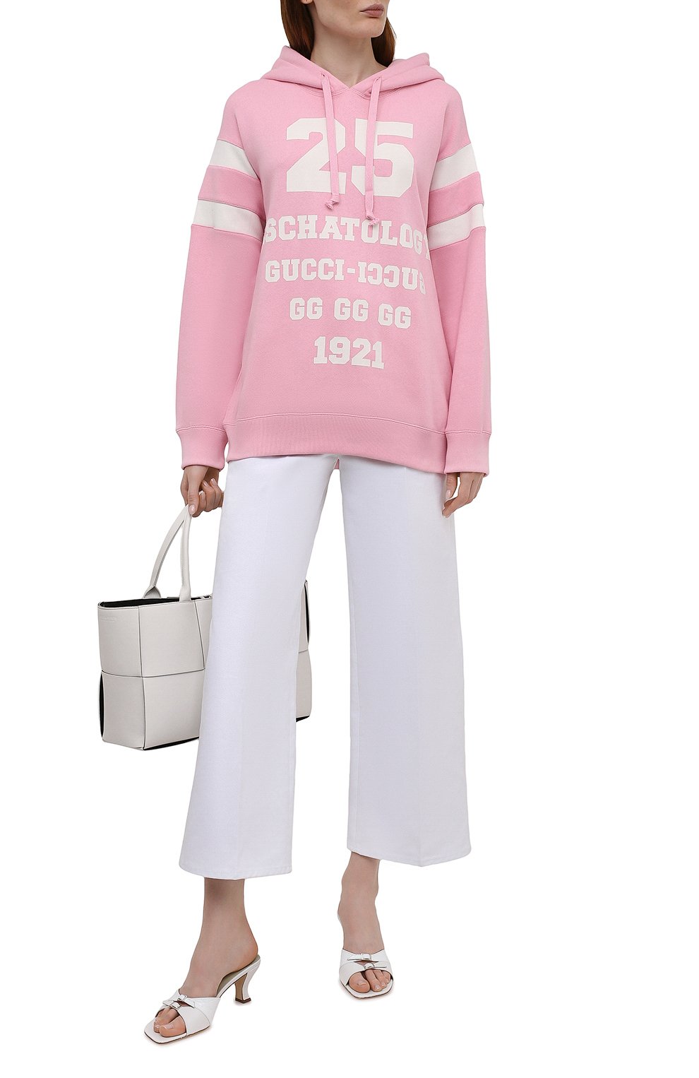 Хлопковое худи GUCCI светло-розового цвета по цене 128160 руб., арт. 660282/XJDJD, фото 2 Хлопковое худи GUCCI, арт. 660282/XJDJD, фото 2