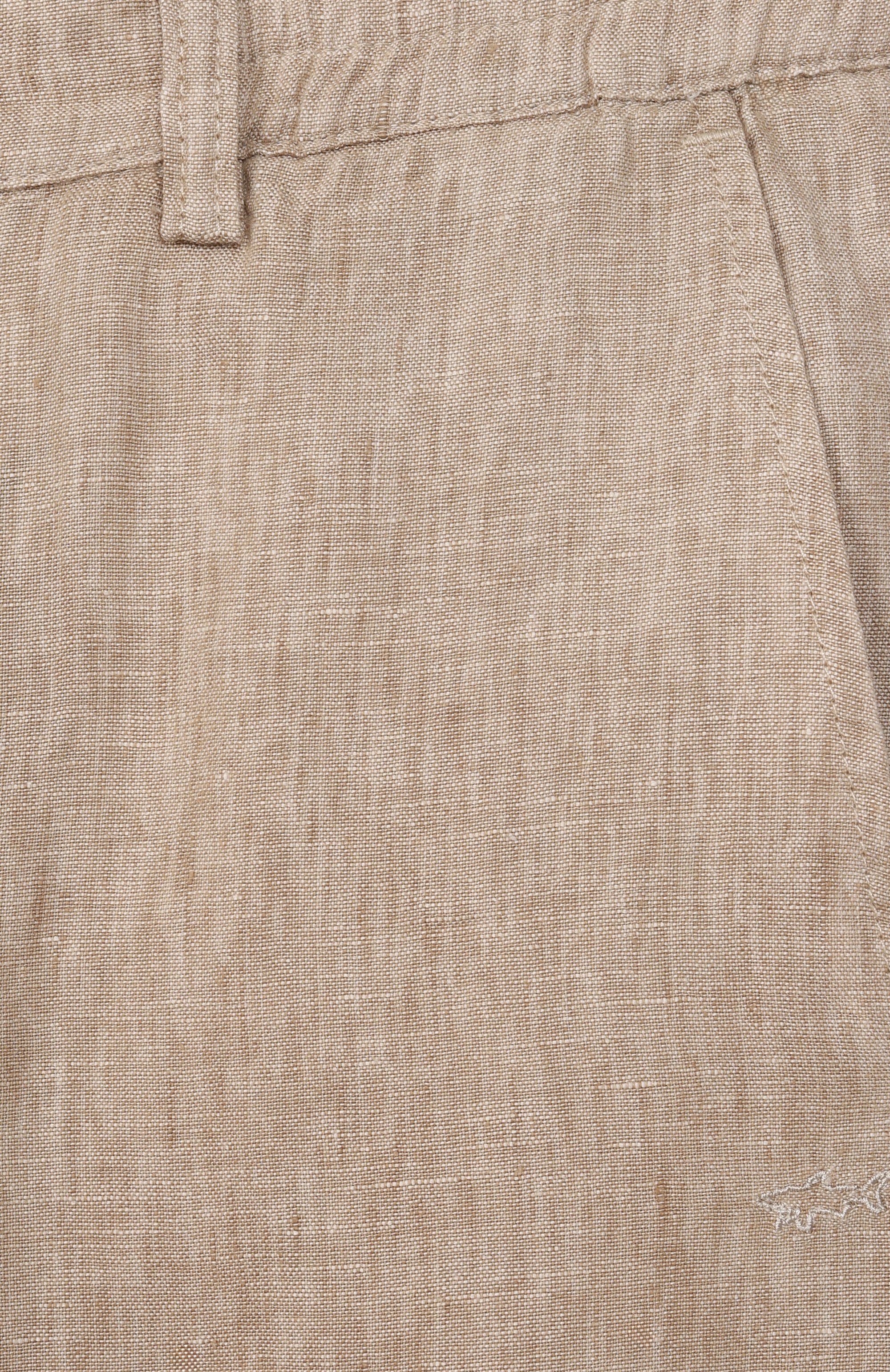 Льняные брюки PAUL & SHARK JUNIOR бежевого цвета по цене 25150 руб., арт. WUP007/LUA04/10A-16A, фото 3 Льняные брюки PAUL & SHARK JUNIOR, арт. WUP007/LUA04/10A-16A, фото 3