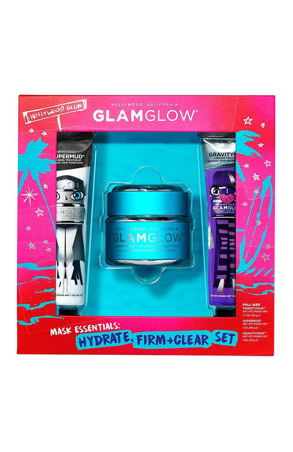 Набор mask essentials: hydrate, firm + clear set GLAMGLOW, арт. 889809009311, фото 1