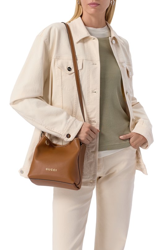 Сумка GG Emblem Gucci 815118/AAEC2 Коричневый  815118/AAEC2 Фото 2