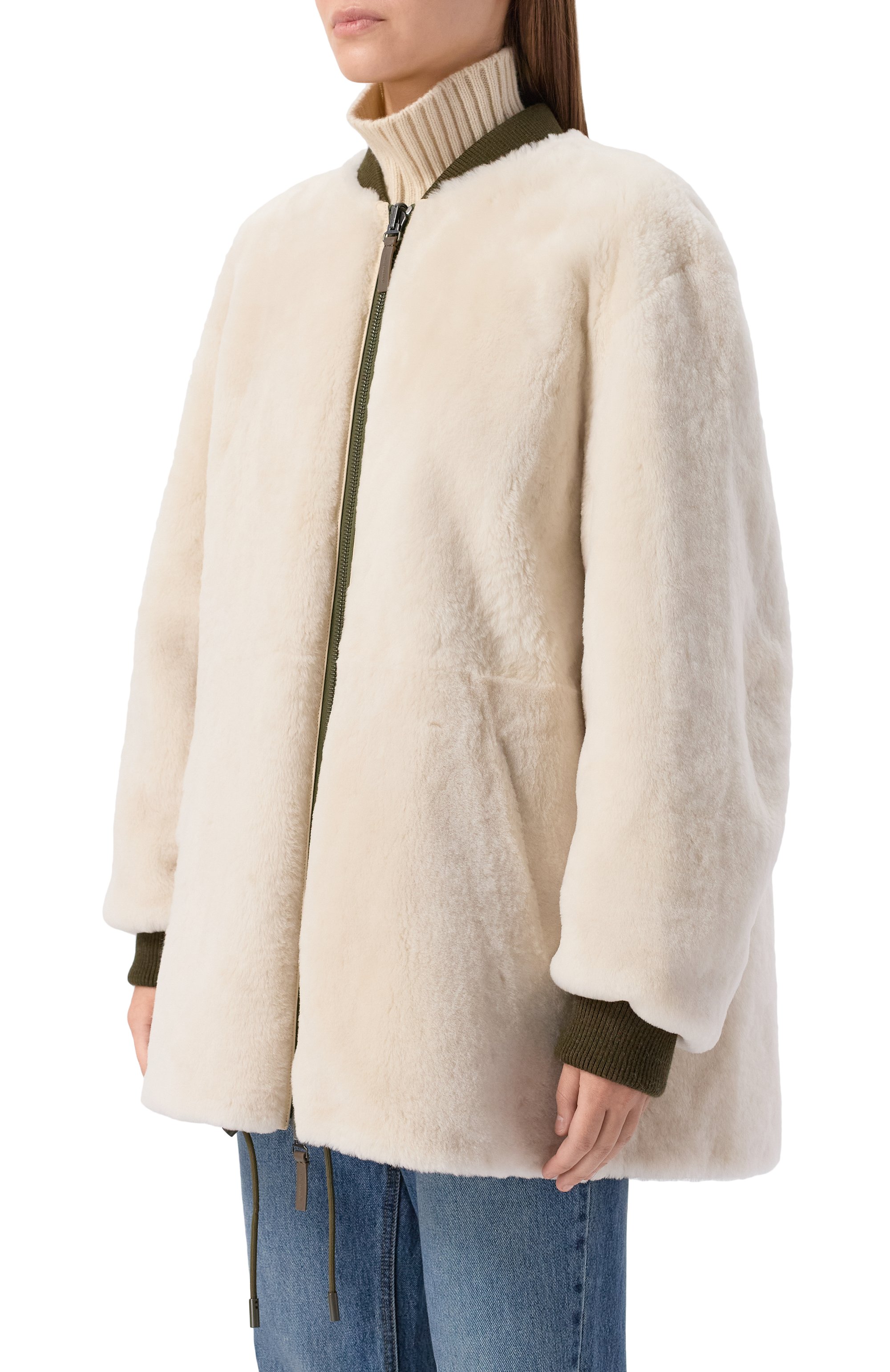 Двусторонний бомбер из овчины YVES SALOMON, арт. M04080/M05X, фото 3