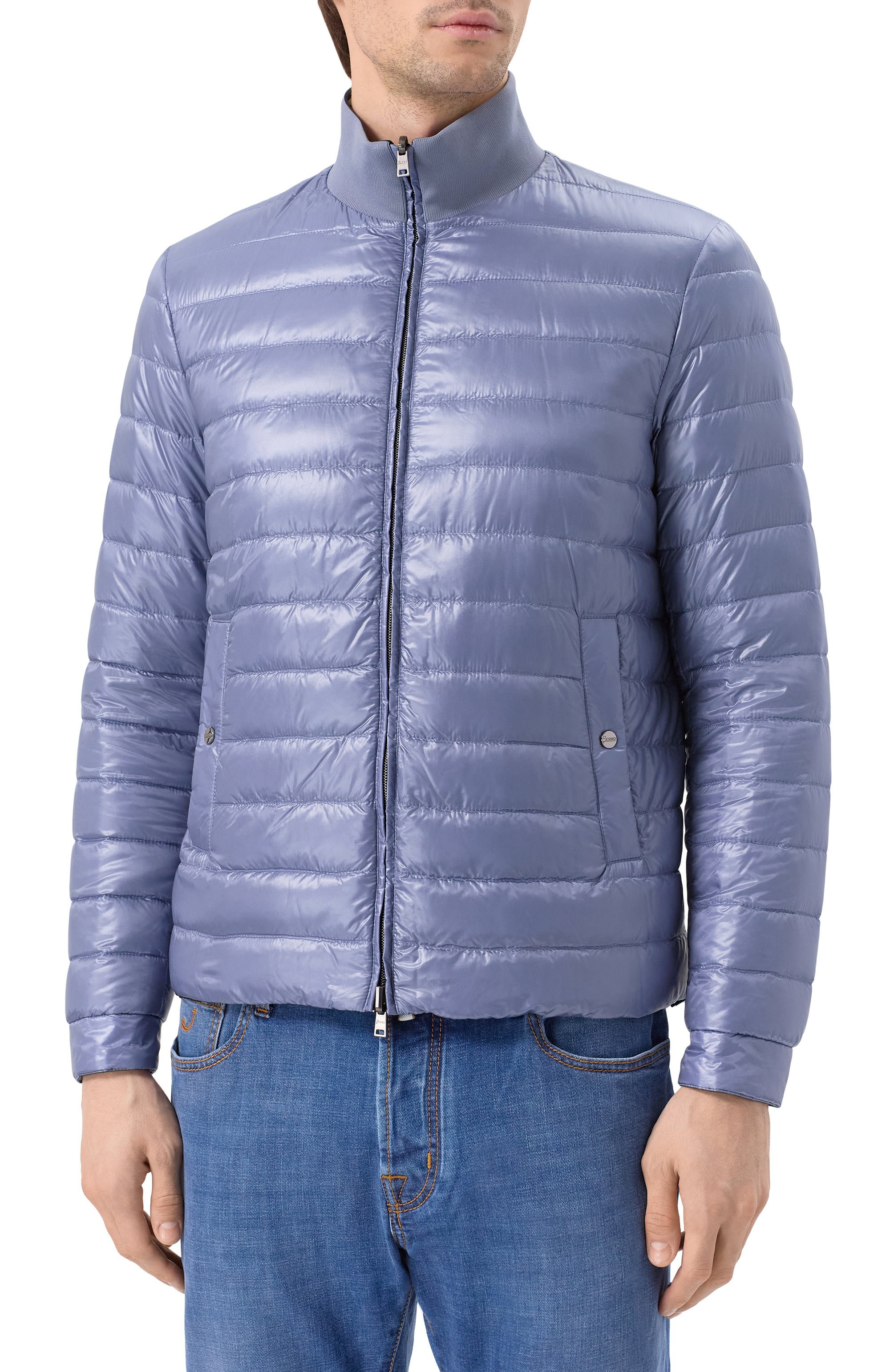 Двусторонняя куртка HERNO голубого цвета по цене 99500 руб., арт. PI001206U/12017Z, фото 3 Двусторонняя куртка HERNO, арт. PI001206U/12017Z, фото 3