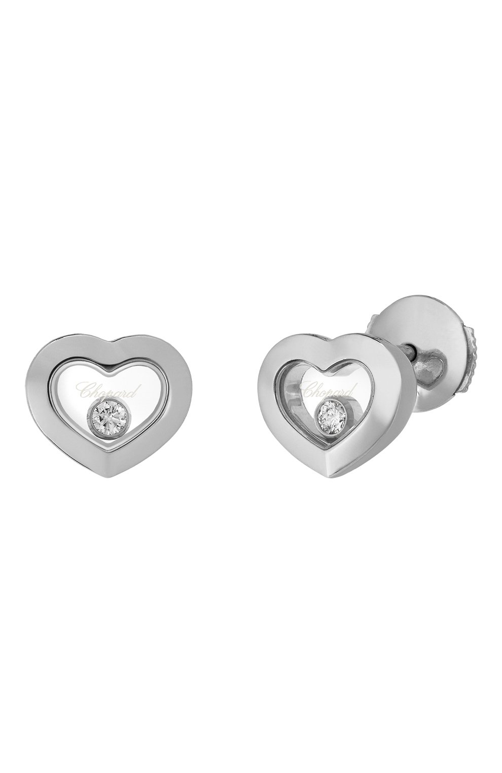 Серьги icons heart CHOPARD бесцветного цвета по цене 455000 руб., арт. 83A054-1001, фото 2 Серьги icons heart CHOPARD, арт. 83A054-1001, фото 2