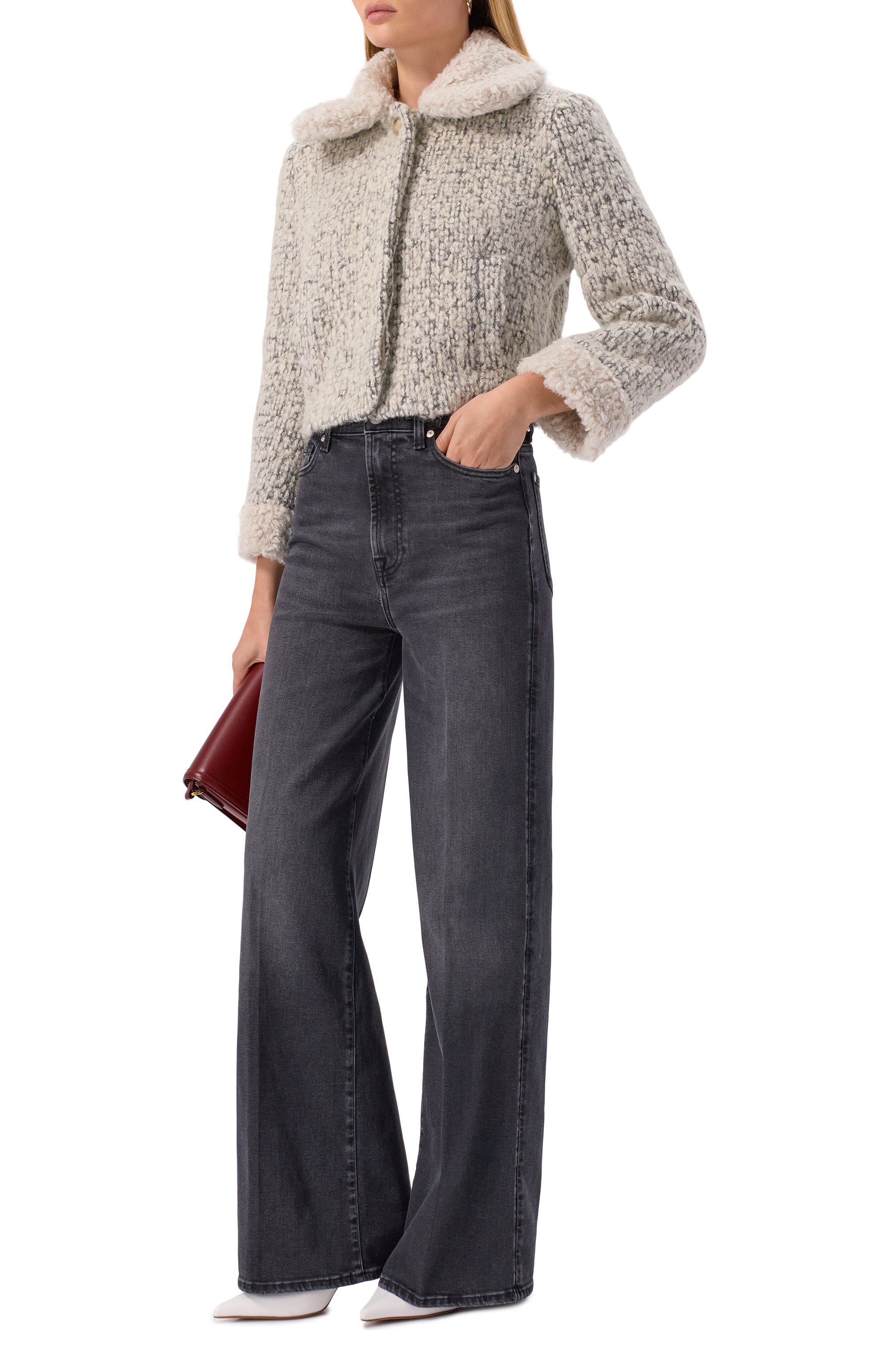 Шерстяная куртка BOTROIS светло-серого цвета по цене 35900 руб., арт. SKU00023859, фото 2 Шерстяная куртка BOTROIS, арт. SKU00023859, фото 2