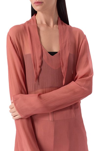 Шелковая блузка ALBUS LUMEN розового цвета по цене 55200 руб., арт. AL.RT25.001.BL0USE, фото 5 Шелковая блузка ALBUS LUMEN, арт. AL.RT25.001.BL0USE, фото 5