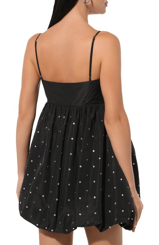 Платье с отделкой стразами Pinko 103853/A1ZZ Чёрный  103853/A1ZZ Фото 4