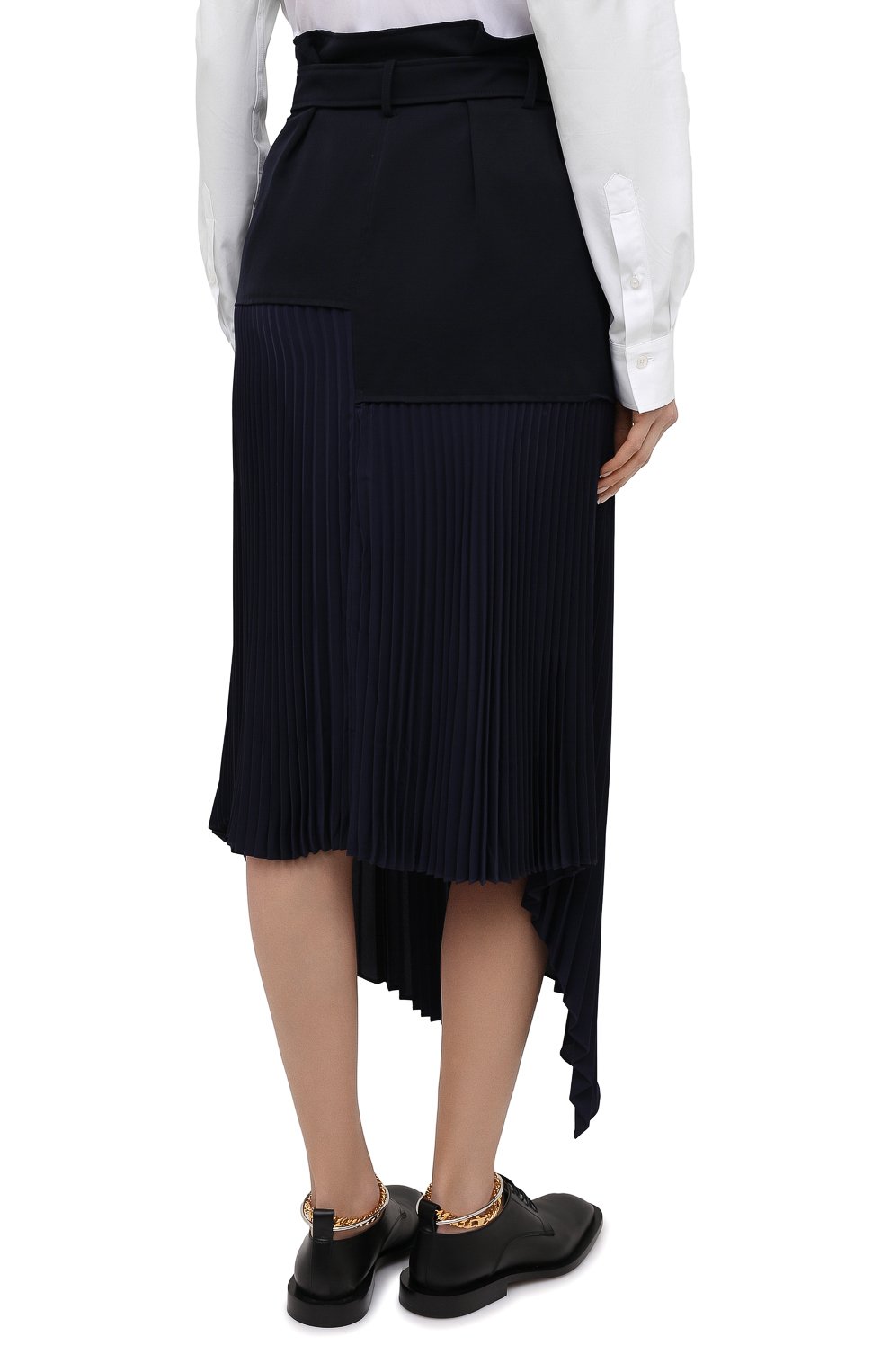 Шерстяная юбка JW ANDERSON темно-синего цвета по цене 89950 руб., арт. SK0064 PG0011, фото 4 Шерстяная юбка JW ANDERSON, арт. SK0064 PG0011, фото 4