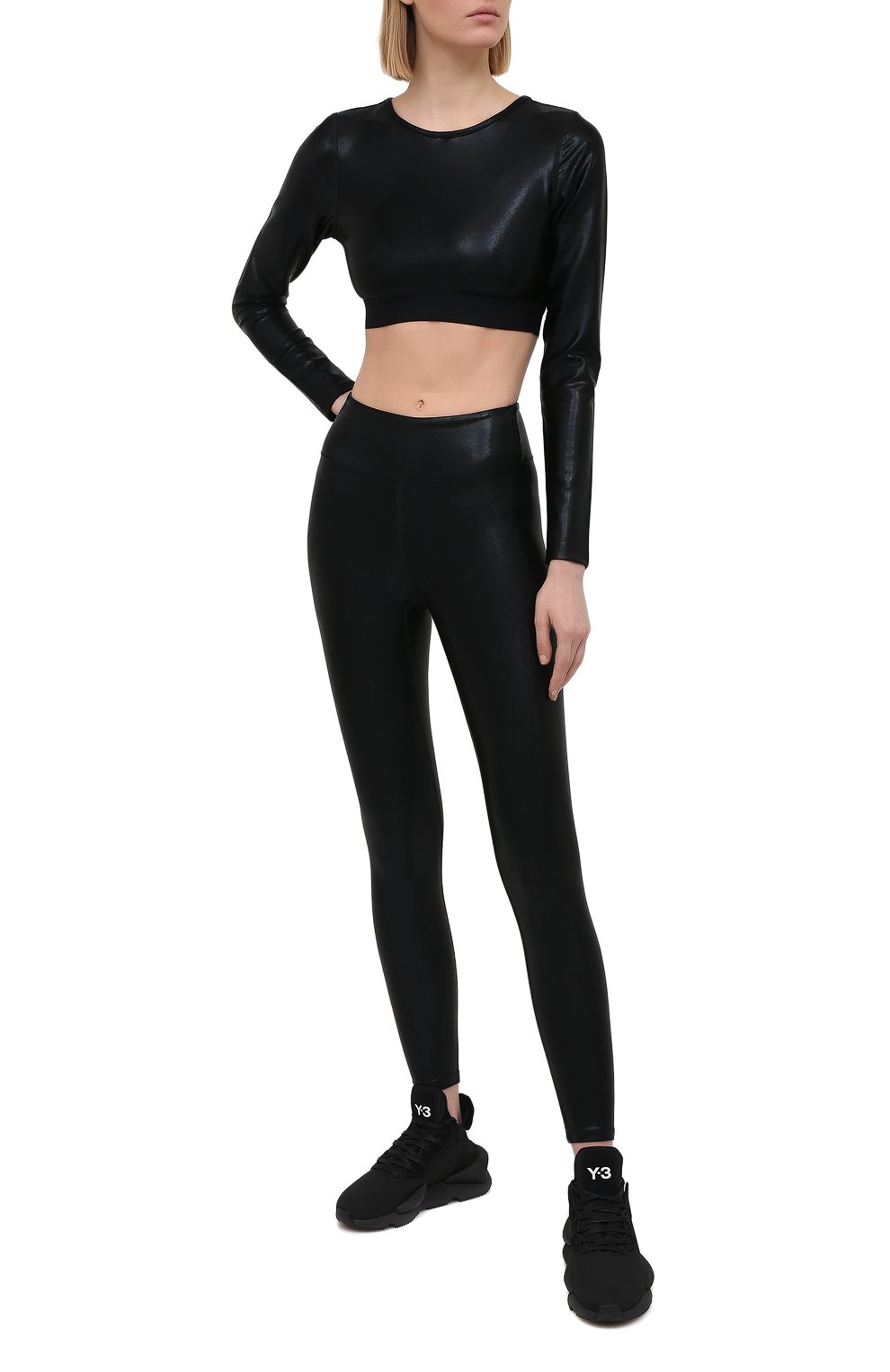 Легинсы HEROINE SPORT черного цвета по цене 9950 руб., арт. HS-4-019/H0LIDAY 20, фото 2 Легинсы HEROINE SPORT, арт. HS-4-019/H0LIDAY 20, фото 2