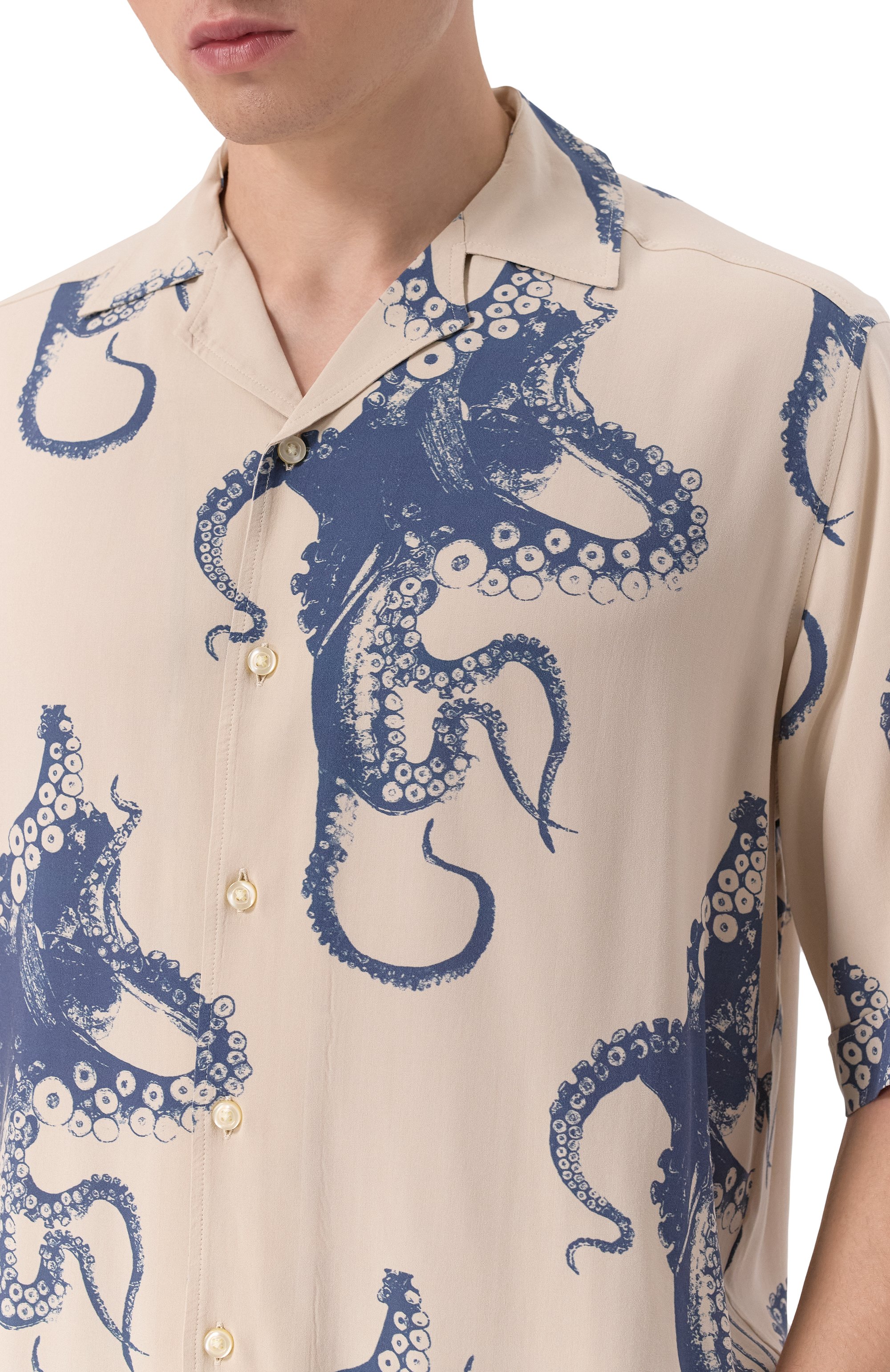 Рубашка из вискозы BOSS ORANGE, арт. 50538280, фото 5