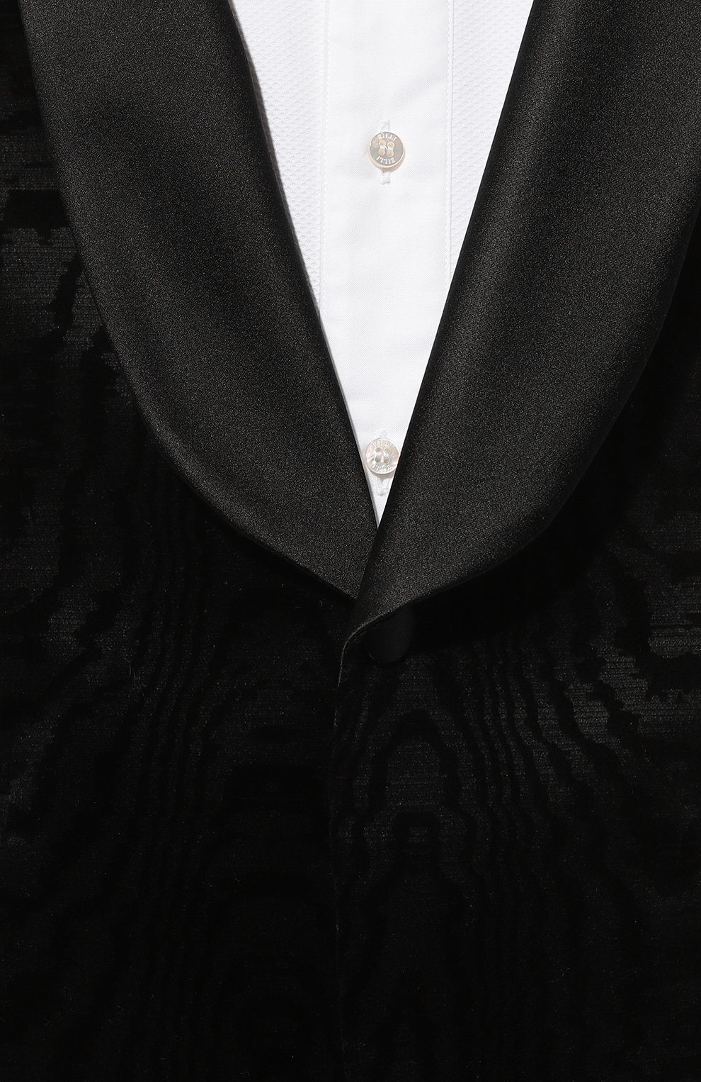 Хлопковый смокинг BOSS черного цвета по цене 86800 руб., арт. 50527994, фото 5 Хлопковый смокинг BOSS, арт. 50527994, фото 5