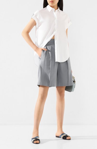Шорты из смеси льна и хлопка BRUNELLO CUCINELLI, арт. MF591P7262, фото 2