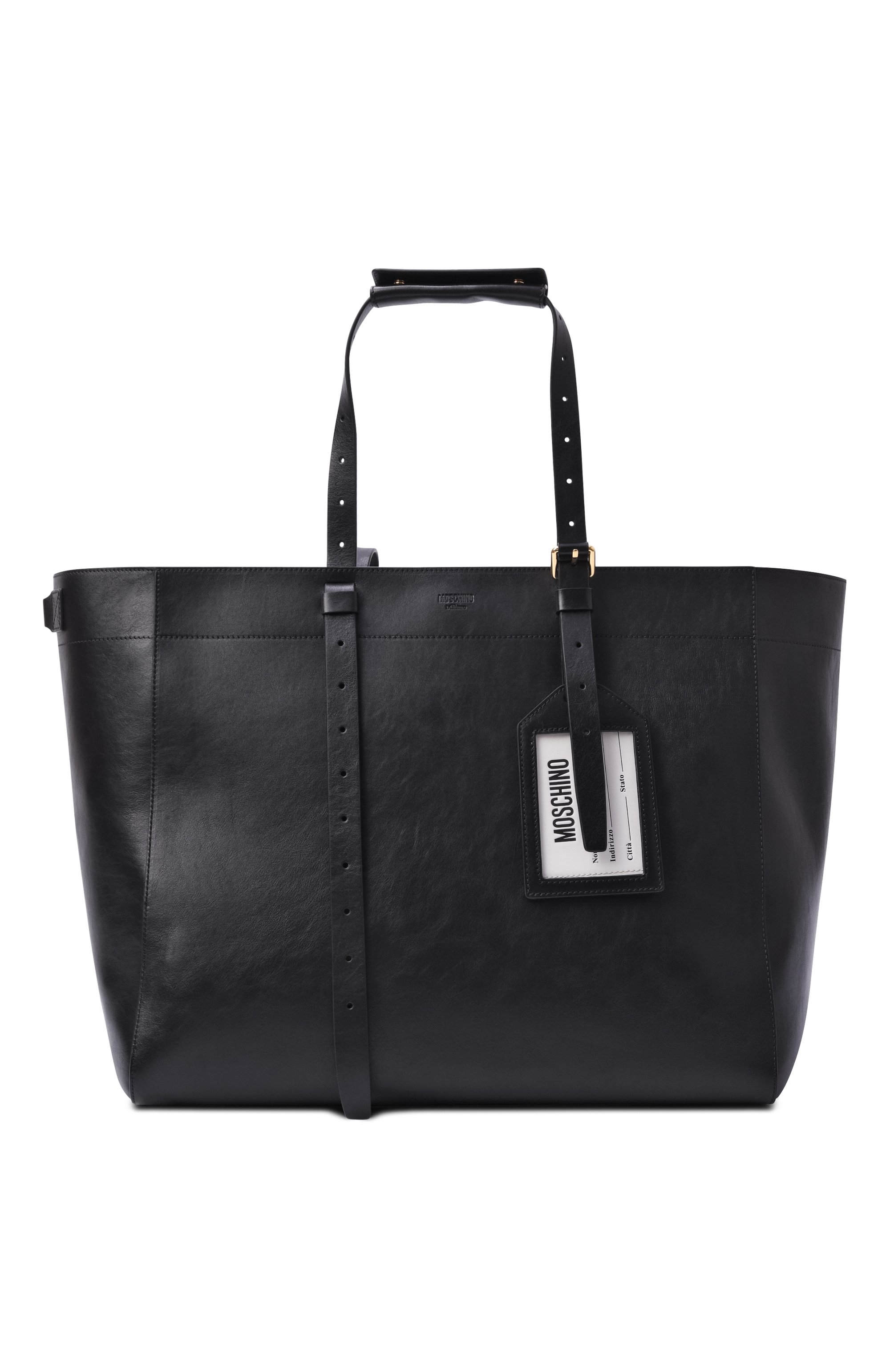 Сумка-шопер id-bag MOSCHINO черного цвета по цене 250500 руб., арт. MD4081PP00/FD9, фото 1 Сумка-шопер id-bag MOSCHINO, арт. MD4081PP00/FD9, фото 1