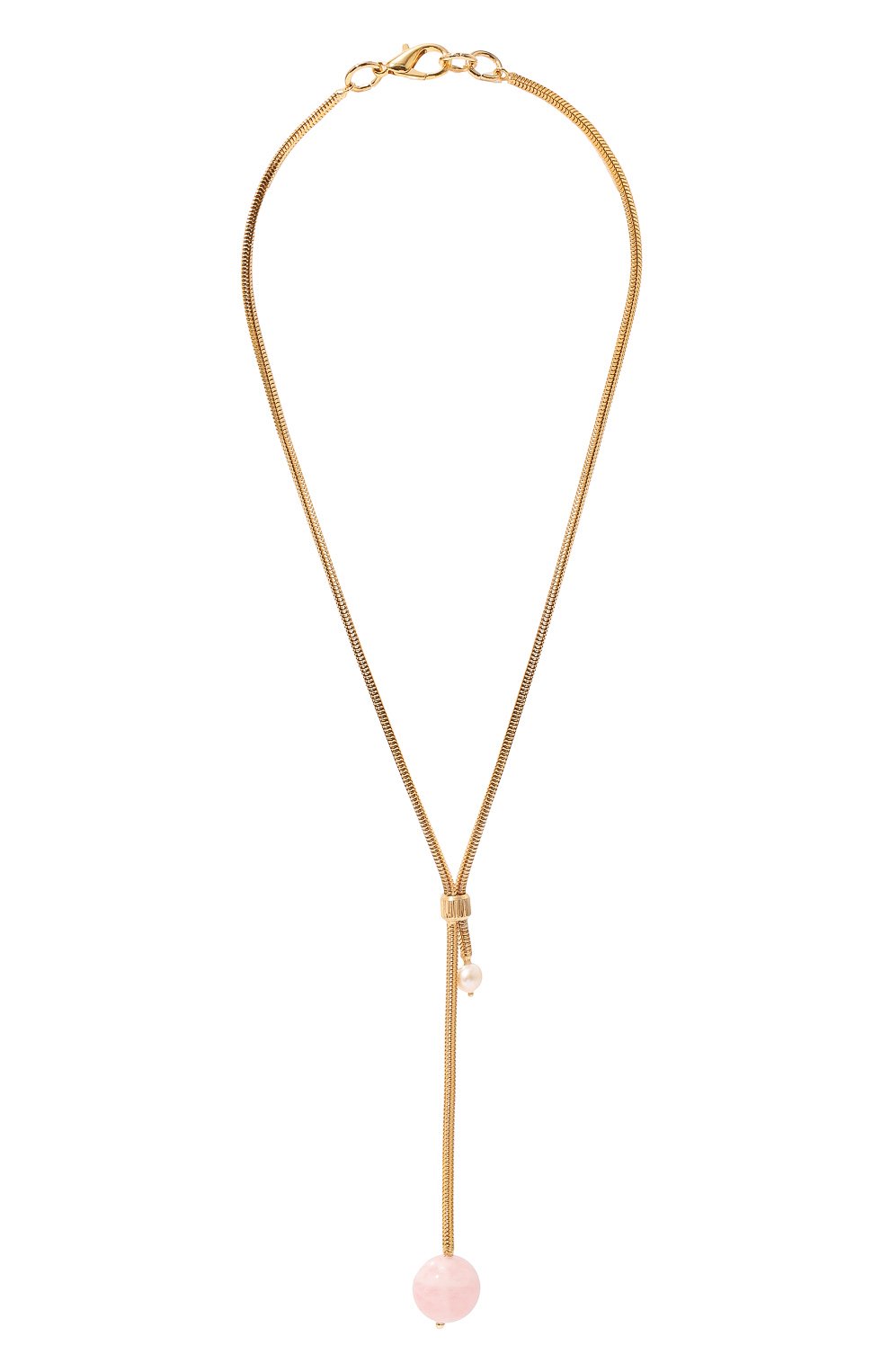 Колье с натуральным жемчугом и розовым кварцем CRYSTALLINE JEWELLERY, арт. 576А, фото 1