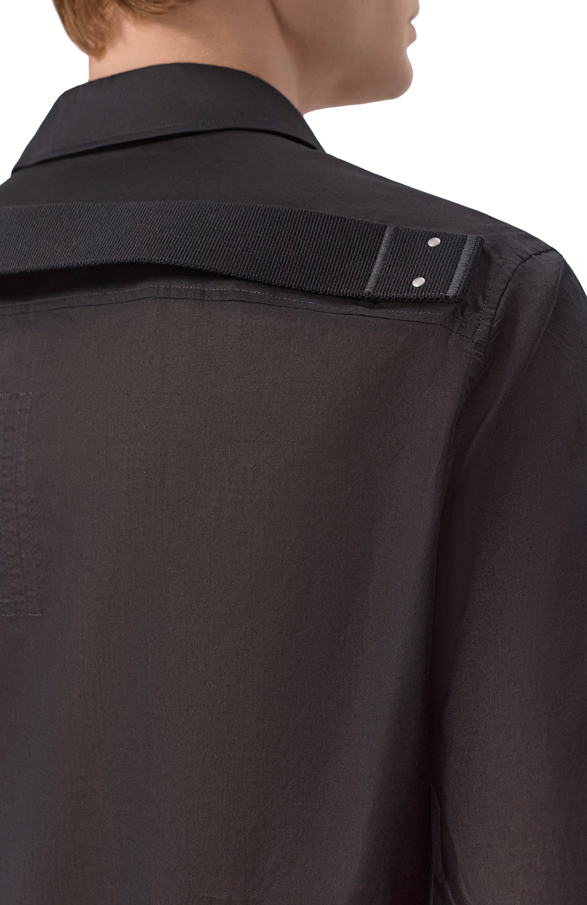 Хлопковая рубашка RICK OWENS, арт. RU01F2236/CV, фото 5