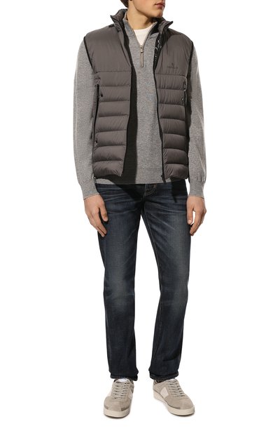 Замшевые кеды TOM FORD светло-серого цвета по цене 86200 руб., арт. J1261T-LCL046, фото 2 Замшевые кеды TOM FORD, арт. J1261T-LCL046, фото 2